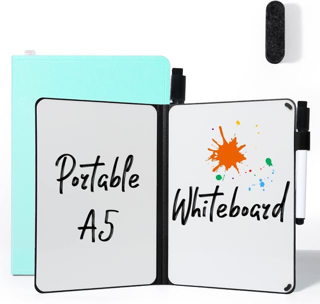 Detalle de AGM A5 Mini Whiteboard (Double Sided) – Portable dry erase board with pen