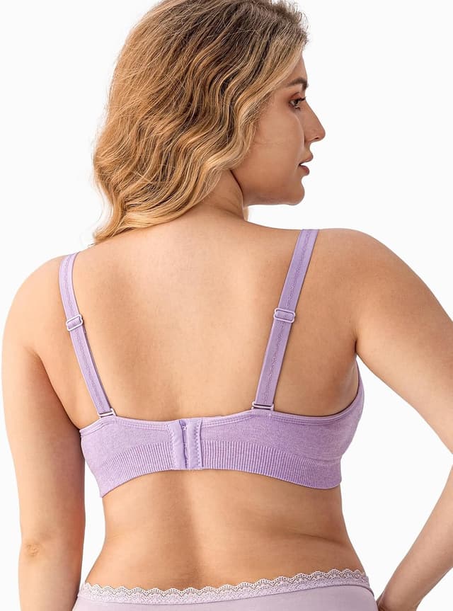 Thumbnail 6 de HBselect 3 Pack Women’s Wireless Seamless Nursing & Maternity Bra with Removable Pads and Extenders