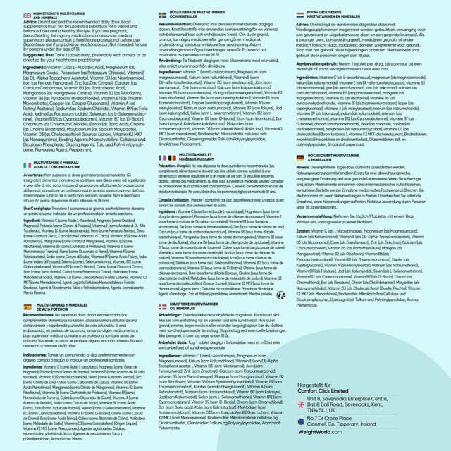 Thumbnail 4 de WeightWorld Multivitamin Tabletten 400 💊