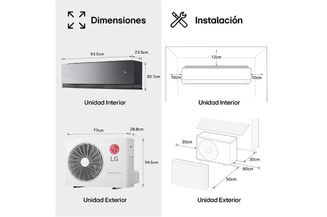 Detalle 1 de LG ART COOL Mirror 09 AI Air — MIRROR09X.SET