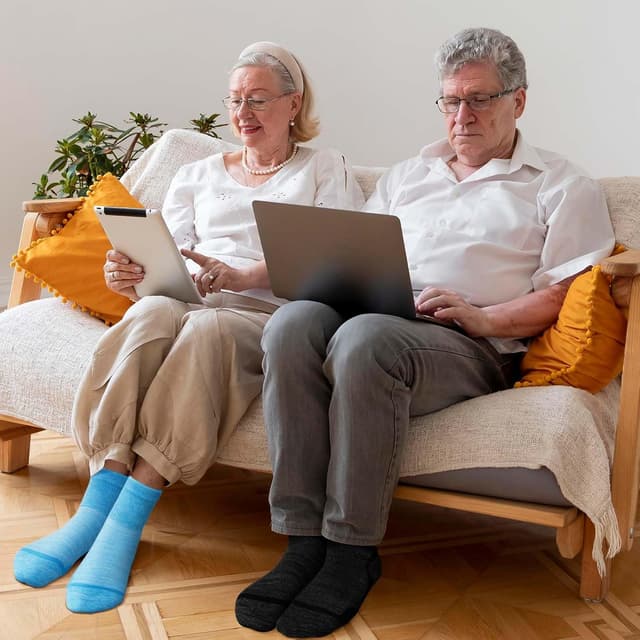 Thumbnail 1 de LOFIR Chaussettes Diabétiques Bambou 5 paires 39-46