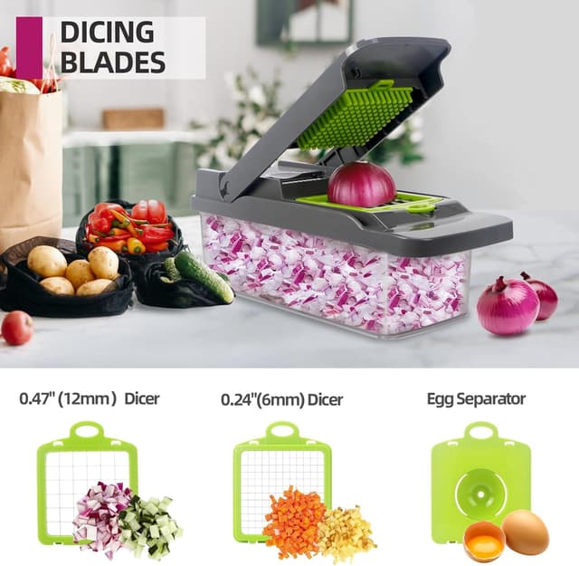 Thumbnail 2 de Veggie Vegetable Chopper Manual 1-piece 🥗