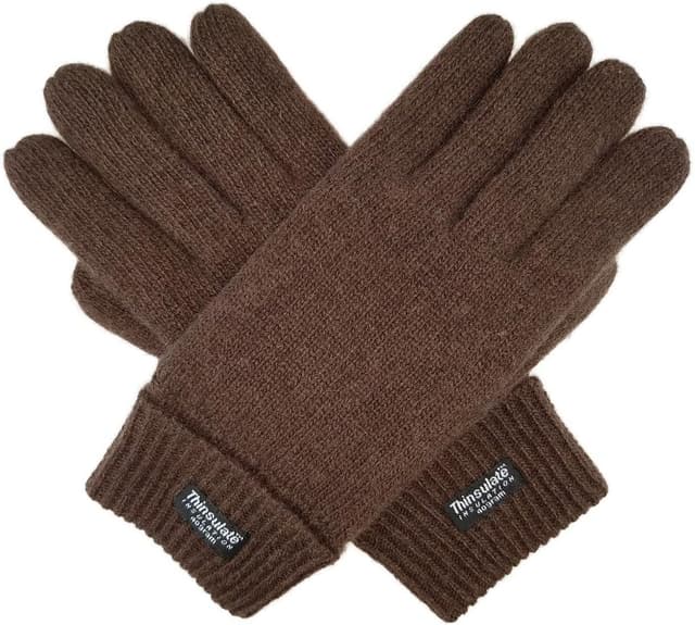 Thumbnail 6 de BRUCERIVER Men's Pure Wool Gloves with Thinsulate lining