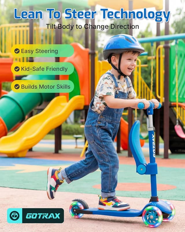 Detalle de Gotrax KS3 Kids Kick Scooter 3 LED Wheels