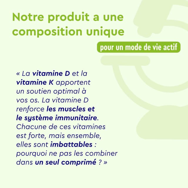 Thumbnail 5 de Vitamine D3 K2 200 comprimés 2000 UI