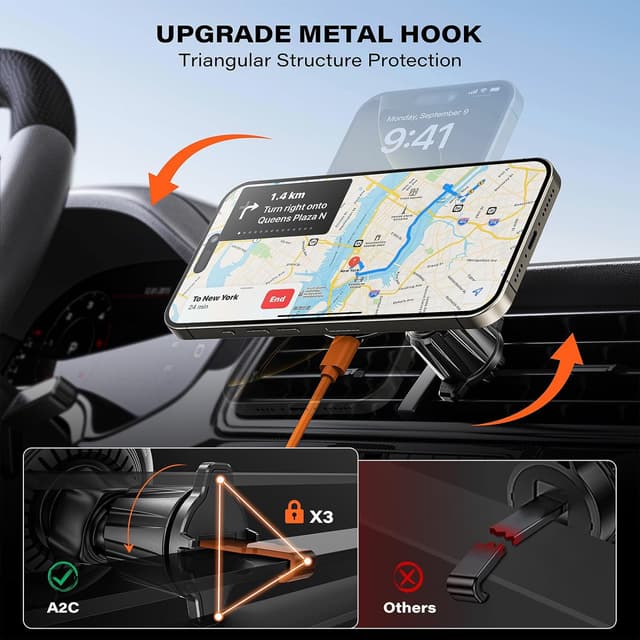 Thumbnail 5 de A2C QI2 15W Magsafe Car Charger