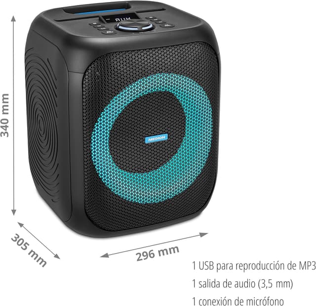 Thumbnail 6 de MEDION S61991 Bluetooth Speaker con Luz, USB y Micrófono 🎉