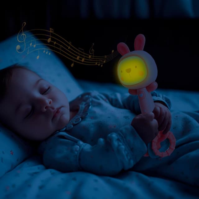 Detalle de Baby Music Toy (6 to 12 Months) Musical Rattle with Lights & Sounds – Rabbit
