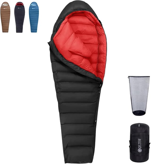 Imagen de QEZER Daunenschlafsack −30 °C ⛺ en OfertitasTOP