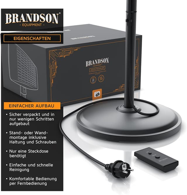 Thumbnail 6 de Brandson Wickeltisch Heizstrahler 2000 W