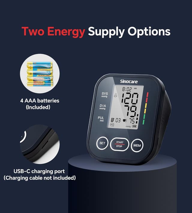 Thumbnail 4 de sinocare Blutdruckmessgerät Oberarm 24–42 cm 📟