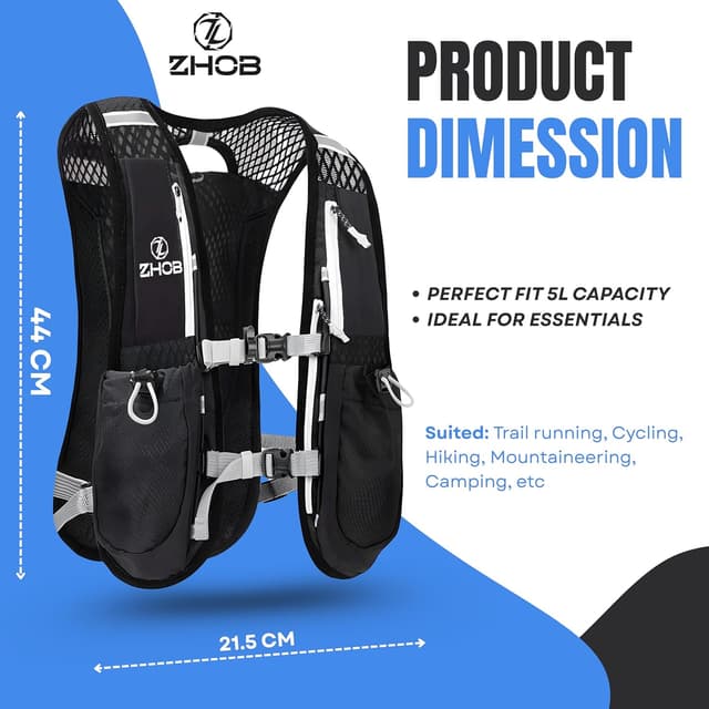Thumbnail 5 de ZHOB running hydration vest 5L for runs