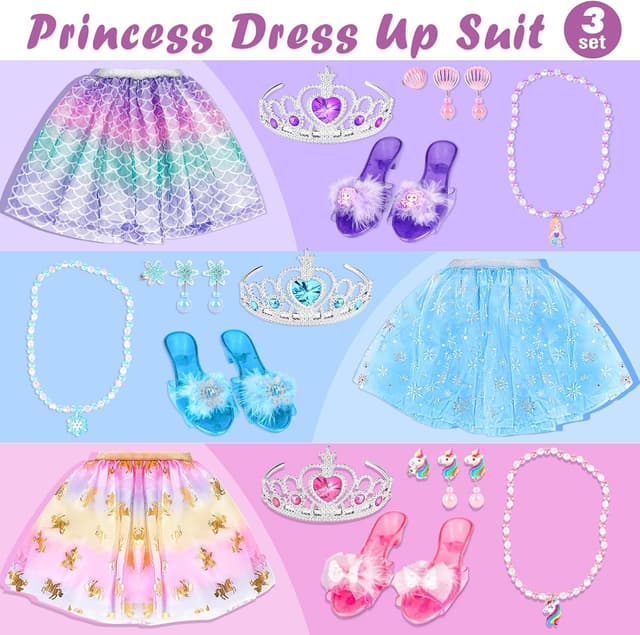 Thumbnail 5 de Dreamon Princess Dress Up Shoes 3 Set for Girls 3-6