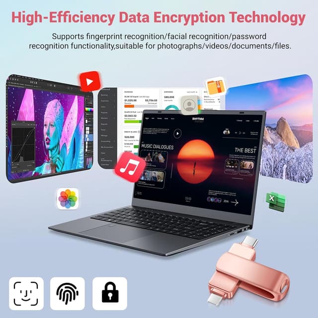 Thumbnail 6 de Clé USB 3.0 256 Go 3 en 1 Rose