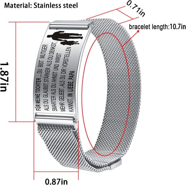 Thumbnail 6 de AITENME Armband Gravur Personalisiert