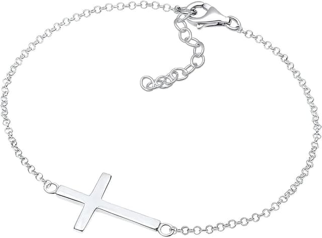 Thumbnail 1 de Elli Pulseras cruz de Fe Plata 925, bañada oro rosa