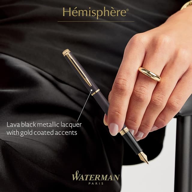Detalle 2 de Waterman Hémisphère stylo plume noir ⚙