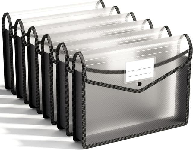 Detalle de A4 Plastic Wallets 6‑Pack