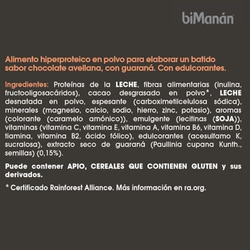 Thumbnail 7 de BiManán Batido Cacao Avellanas 49% 🥤