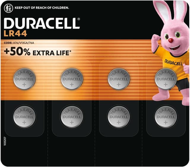 Detalle de Duracell LR44 A76 confezione 8 batterie
