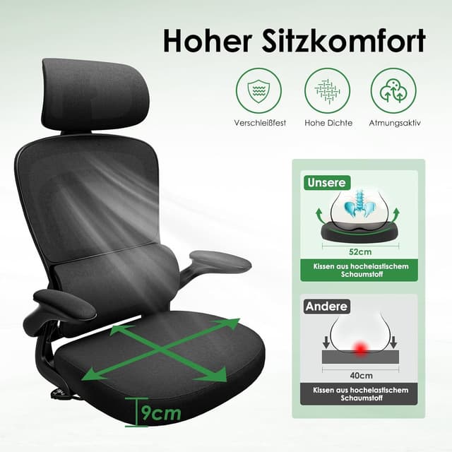 Thumbnail 4 de Farini Ergonomischer Bürostuhl höhenverstellbar