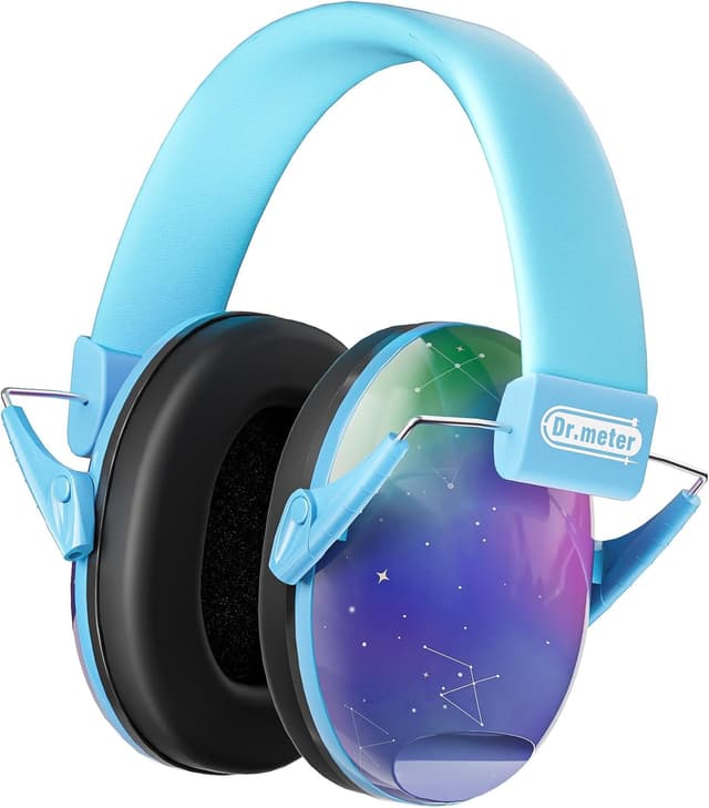 Detalle de Dr.meter Children’s Ear Defenders – Noise-blocking earmuffs with adjustable headband (SNR 27dB)
