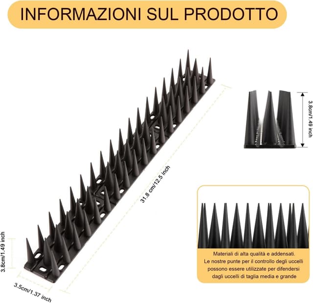 Thumbnail 3 de OFFO Dissuasori Piccioni 1,9 m 🏡