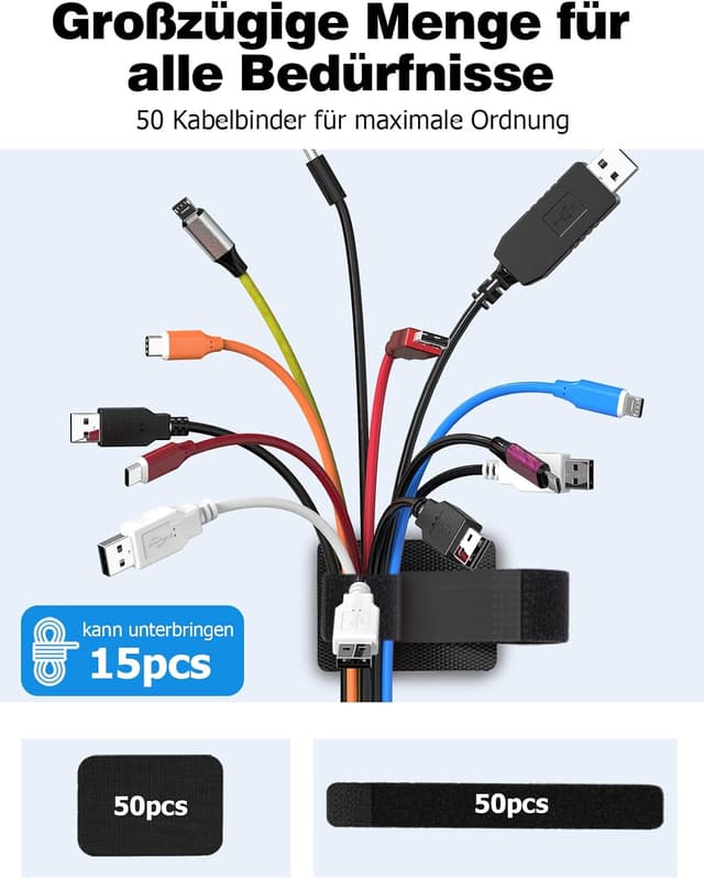 Thumbnail 5 de BESPOTCL Kabelmanagement 50 Stück