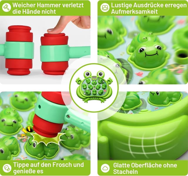 Detalle 2 de Hot Bee Froschspielzeug ab 3 Jahren mit 5 Modi