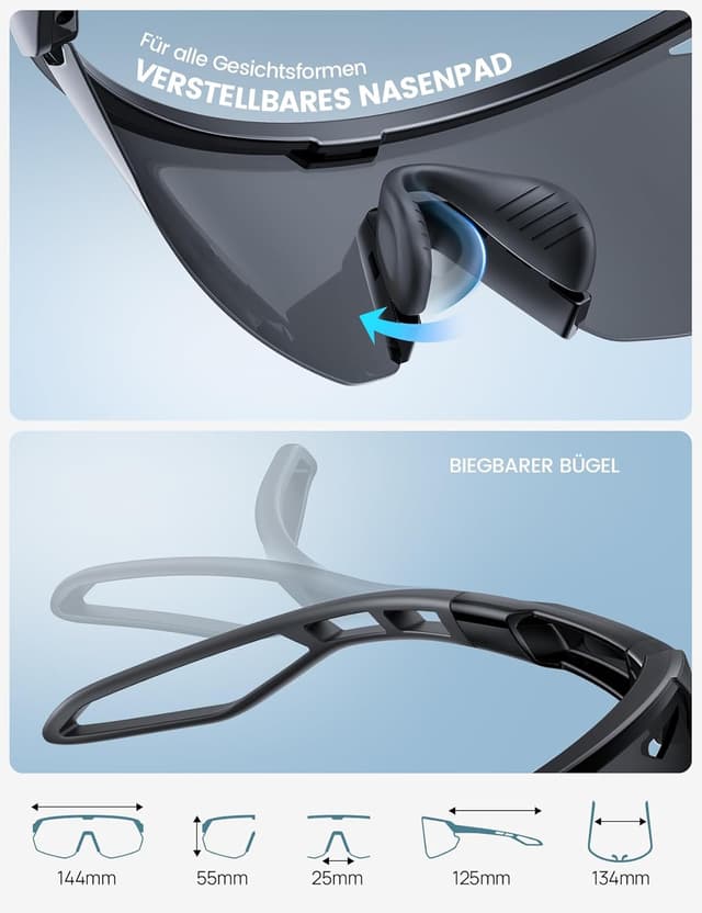 Thumbnail 5 de Lamicall Schnelle Brille Sportbrille