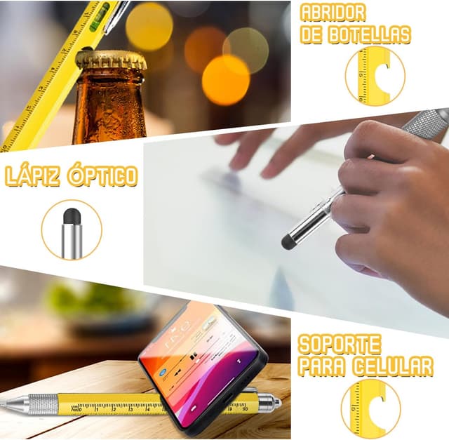 Thumbnail 5 de Maqhpu Bolígrafo multiherramienta 9 en 1