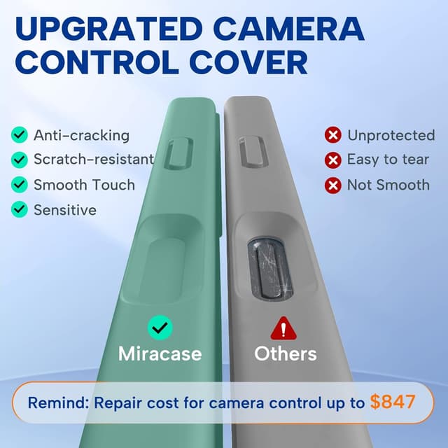 Detalle 2 de Miracase Magnetic Liquid Silicone Case for iPhone 17 Pro (MagSafe) – Midnight Green