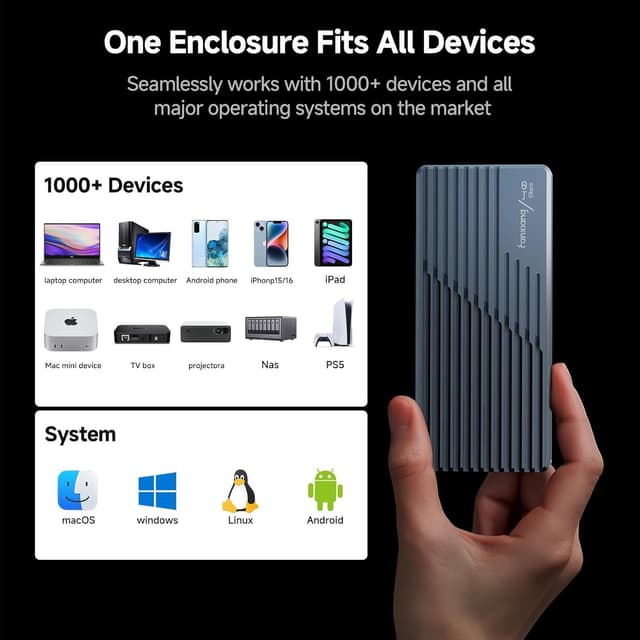 Thumbnail 4 de Fanxiang MP400 NVMe SSD-Gehäuse, 40 Gbps