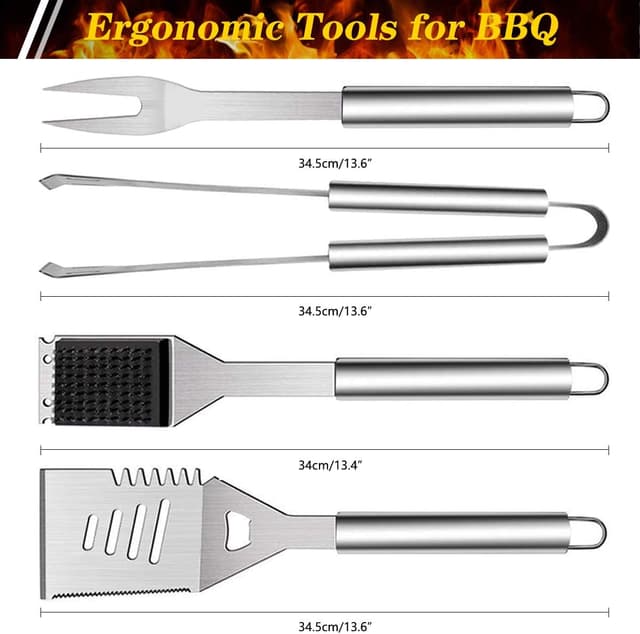 Detalle de QH Set utensili barbecue 10 pezzi
