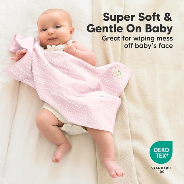 Detalle 2 de Organic Burp Cloths 6-Pack ⚡