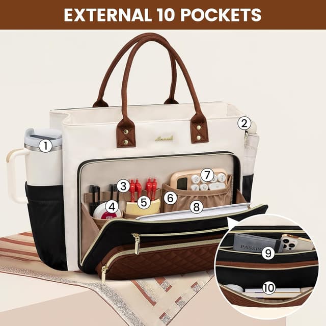 Thumbnail 3 de LOVEVOOK Teacher Tote 15.6 Inch