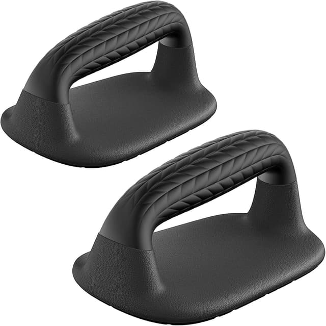 Detalle de SELEWAERE Calisthenics Liegestützgriffe Set mit Dip-Barren – weicher Griff, rutschfeste Unterseite