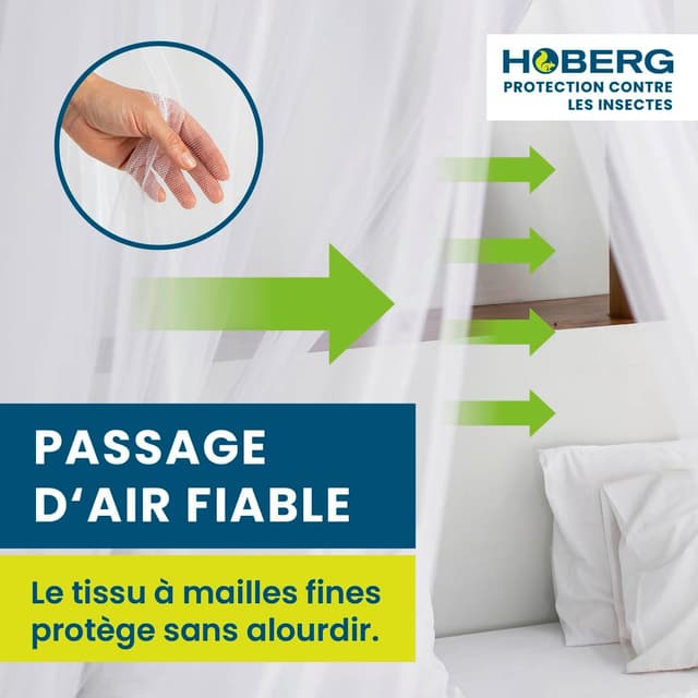 Detalle de Hoberg Moustiquaire de voyage XXL 60 cm