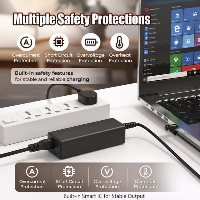 Thumbnail 4 de HP 45W Laptop Charger 4.5x3mm power adapter