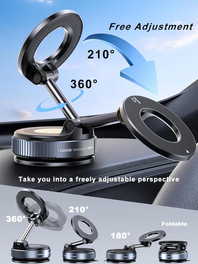 Thumbnail 5 de snanlen Upgraded 360° Nano Gel Magnetic Car Phone Holder