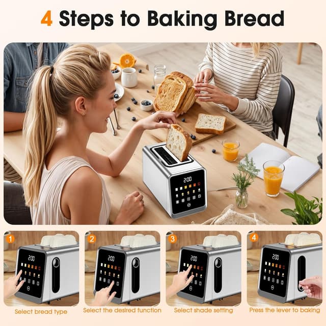 Thumbnail 6 de 2 Slice Toaster with 900W Fast Toasting