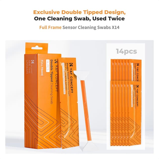 Detalle 2 de K&F CONCEPT 14 écouvillons double 24 mm