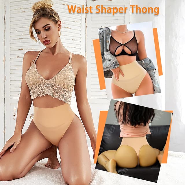 Detalle 2 de Werena Tummy Control Thong Shapewear Seamless Tummy Tucker Thong Panties