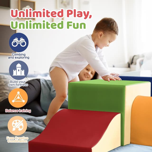 Detalle 2 de GeerWest Parcours motricité bébé 4 pièces