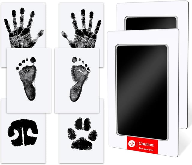 Detalle de TATUNER Baby Hand and Footprint Kit inkless paw pads
