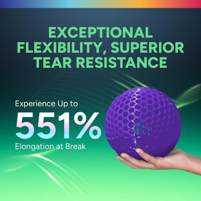 Thumbnail 2 de Overture TPU Filament 1.75mm 95A Purple 1kg spool