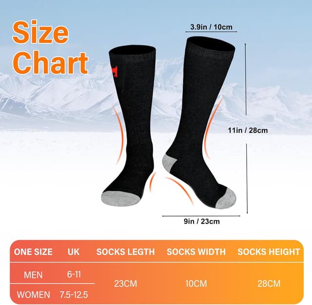 Thumbnail 3 de MUTOUHE Electric Heated Socks battery-powered for winter