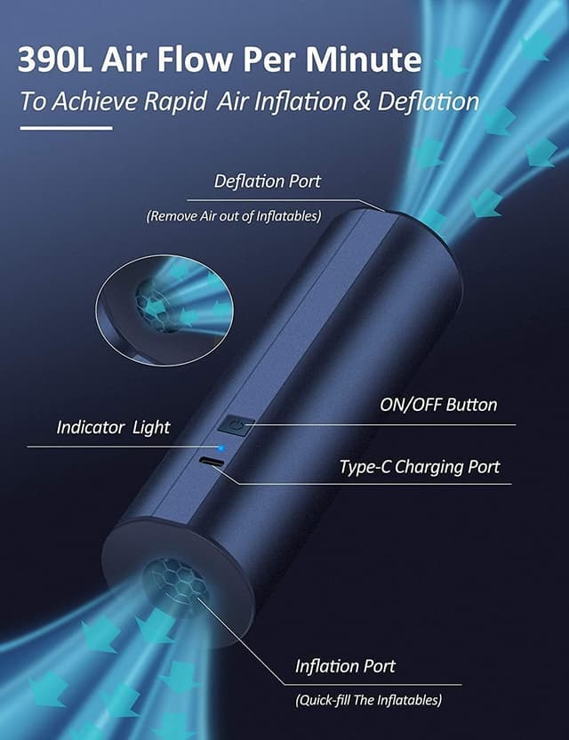 Thumbnail 5 de Pompa elettrica per materassi gonfiabile 4 ugelli