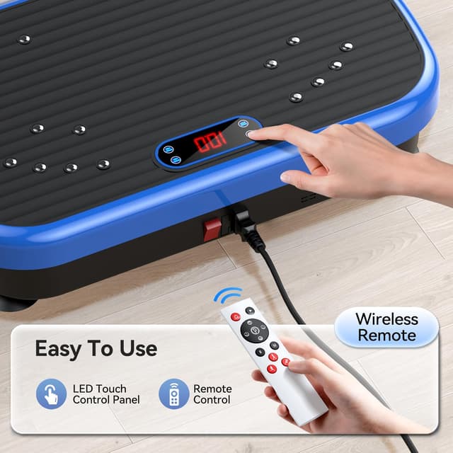 Thumbnail 6 de Vibration Plate Exercise Machine 180-Speed Whole Body Vibration Platform