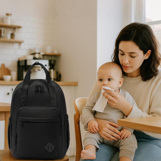 Detalle 2 de CEI-CEI Diaper Bag Backpack Large with Insulated Pockets